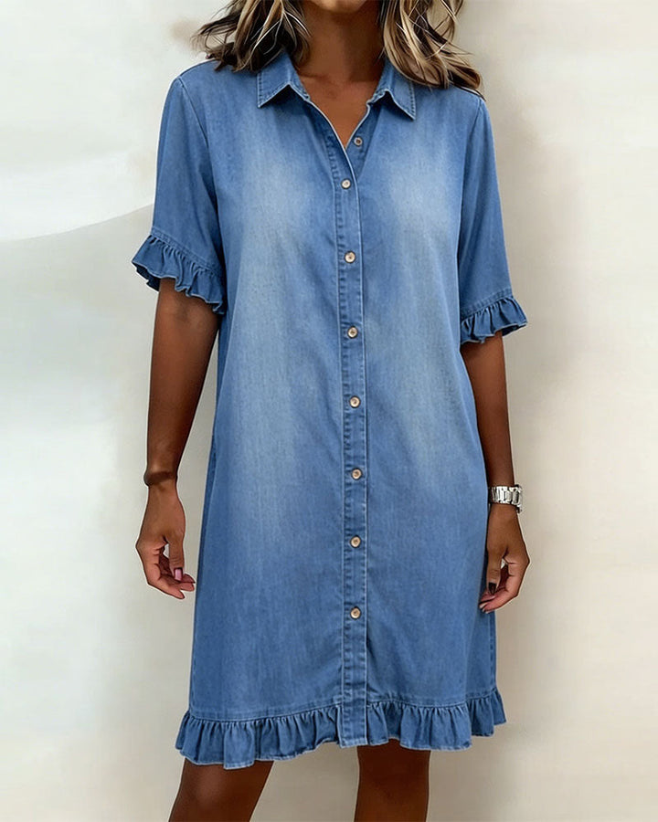 Kirella - Vestido camisero con botonadura frontal