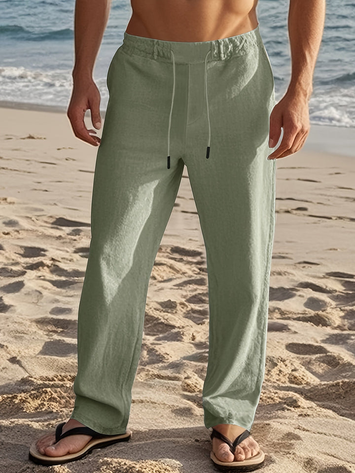 Wilfred - Pantalones de lino de corte relajado