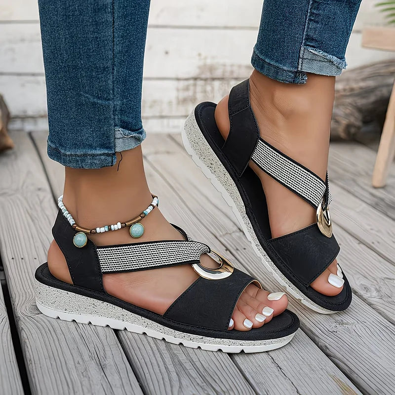 Maisie - Sandalias planas acolchonadas