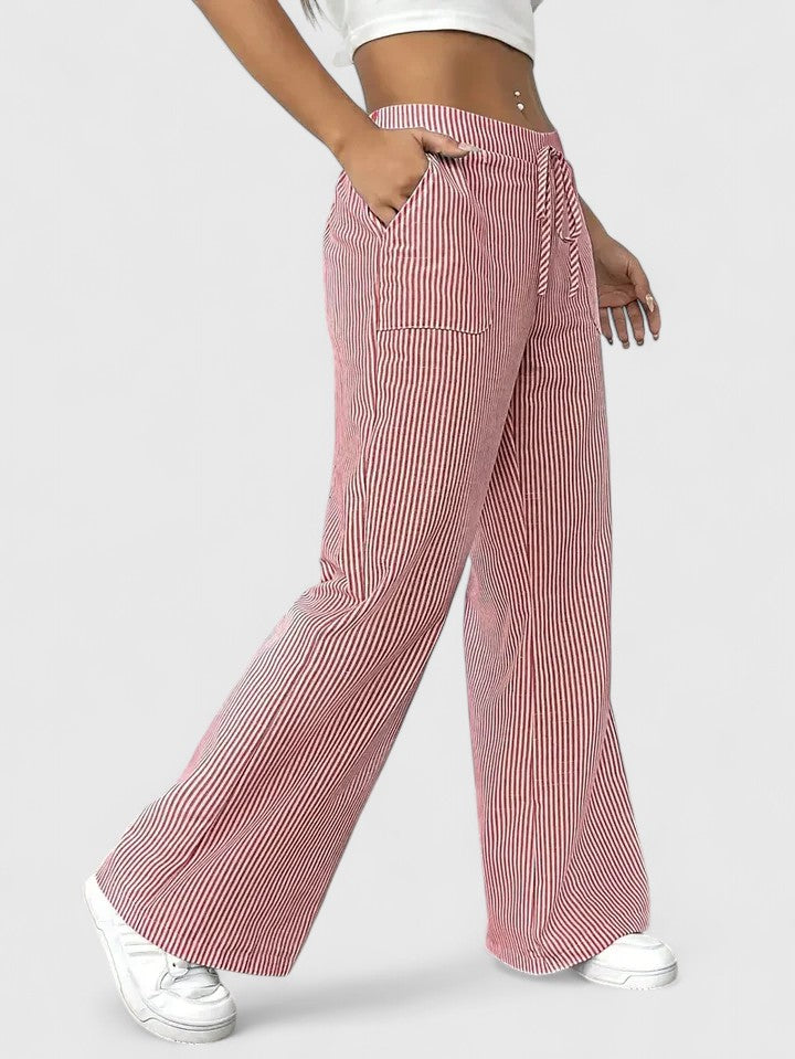 Chelsea - Pantalones con cordón ajustable de tacto suave
