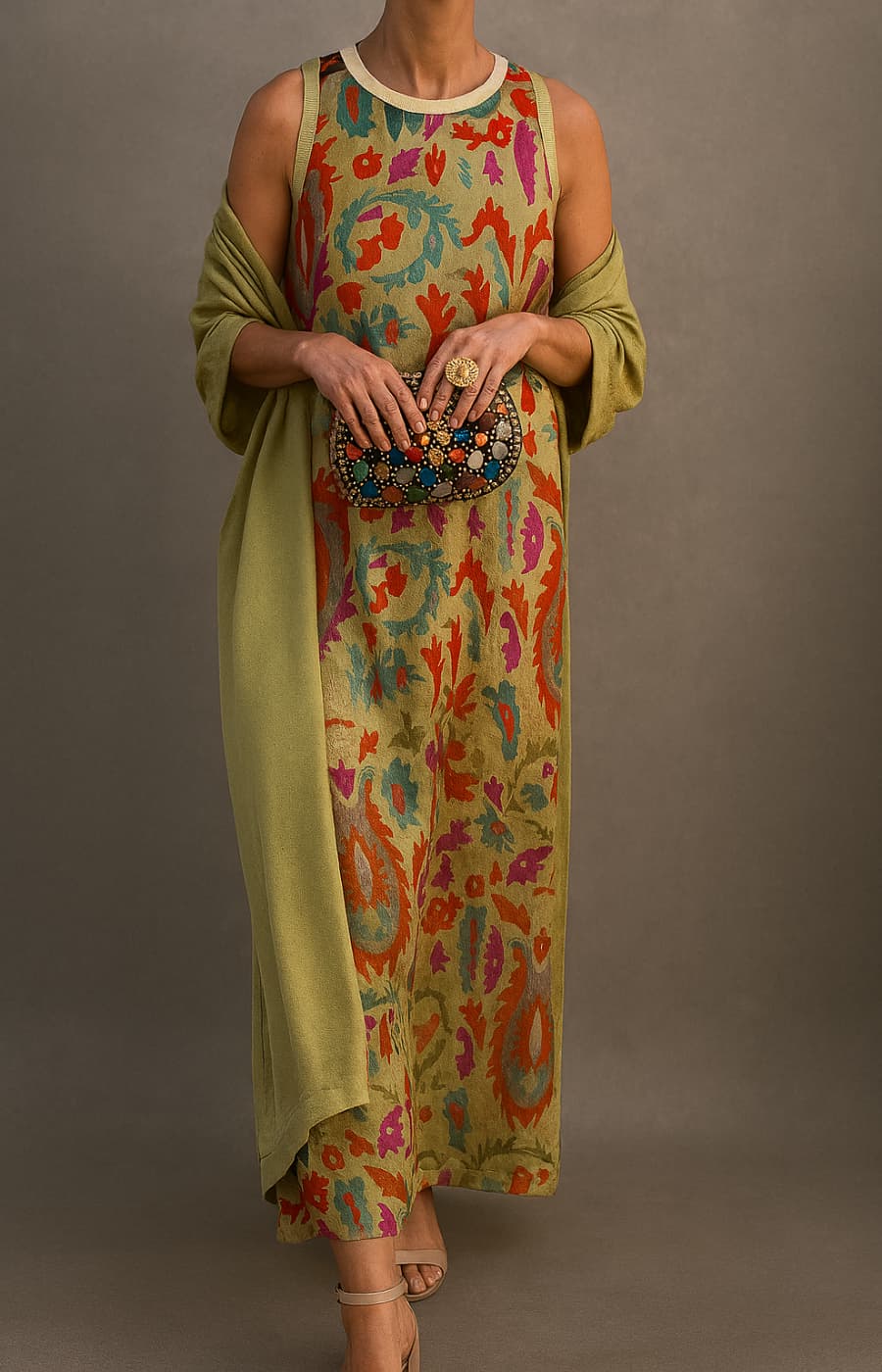 Arlisse - Conjunto premium de dos piezas: vestido y chaleco