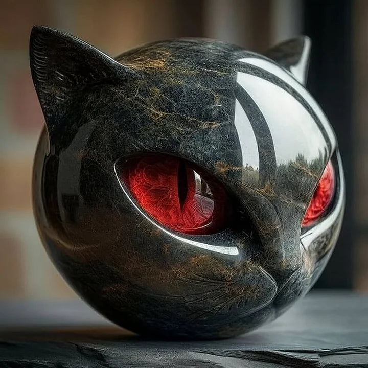 Elliana - Orbe de gato de obsidiana