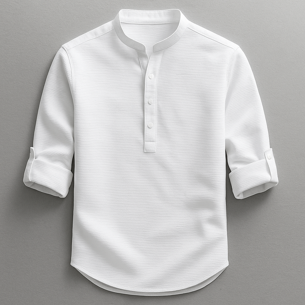 Thorne - Camisa abotonada de tacto suave