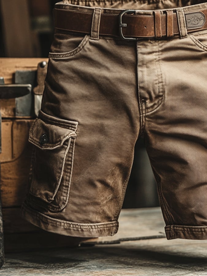 Ronan - pantalones cortos cargo elegantes y casuales