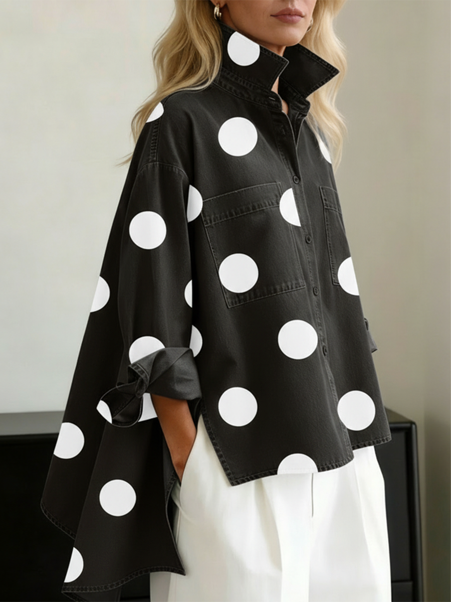 Kelsey - Blusa bordada, suave al tacto