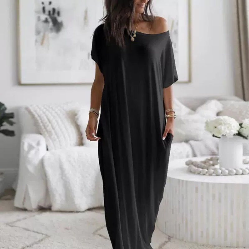 Ulissa - Vestido maxi con hombros descubiertos