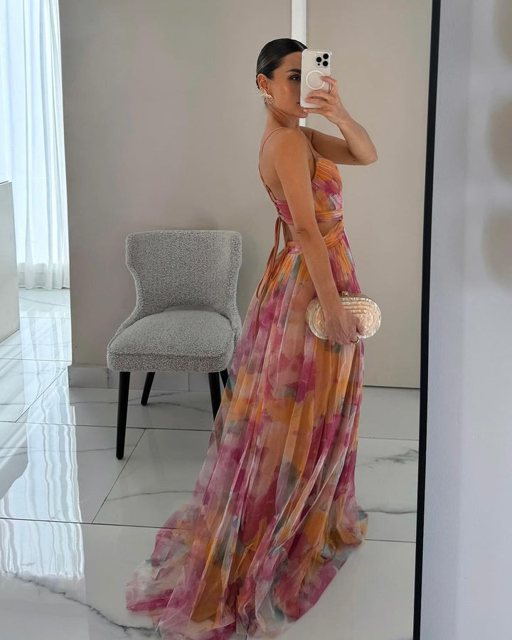 Nalina - Maxivestido fluido floral