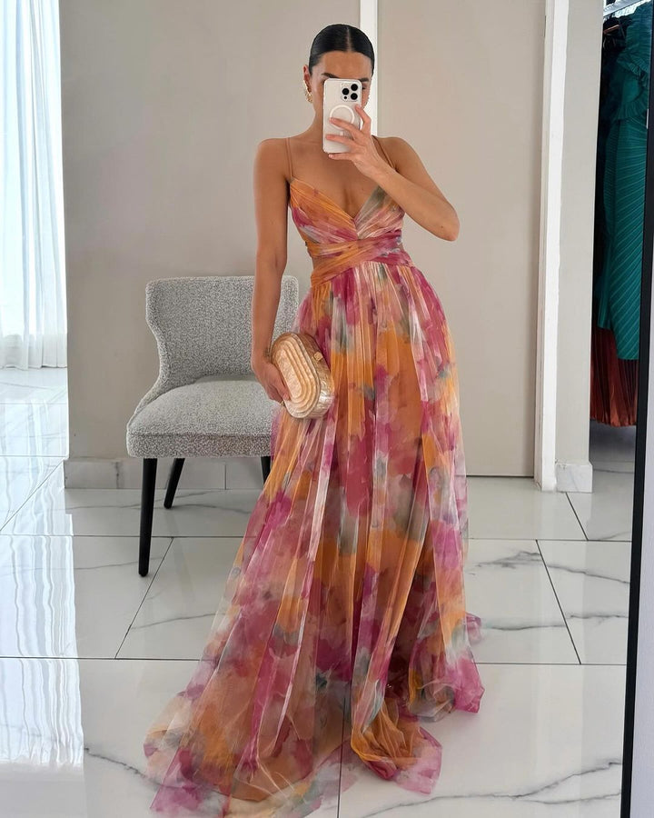 Nalina - Maxivestido fluido floral