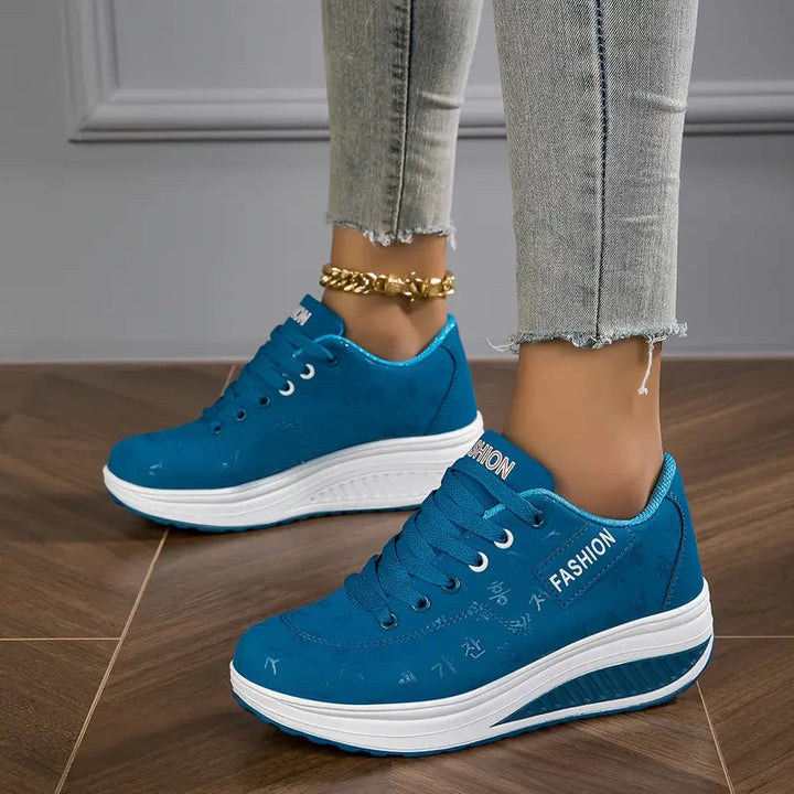 Sable - Tenis de plataforma con agujetas estilo casual