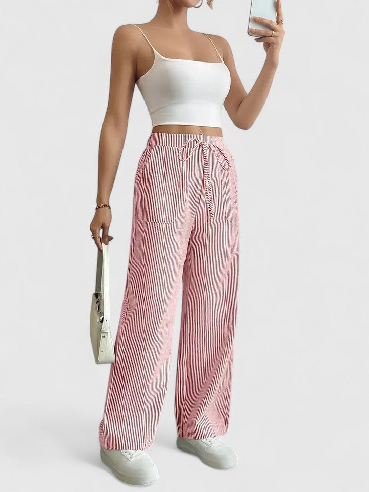 Chelsea - Pantalones con cordón ajustable de tacto suave