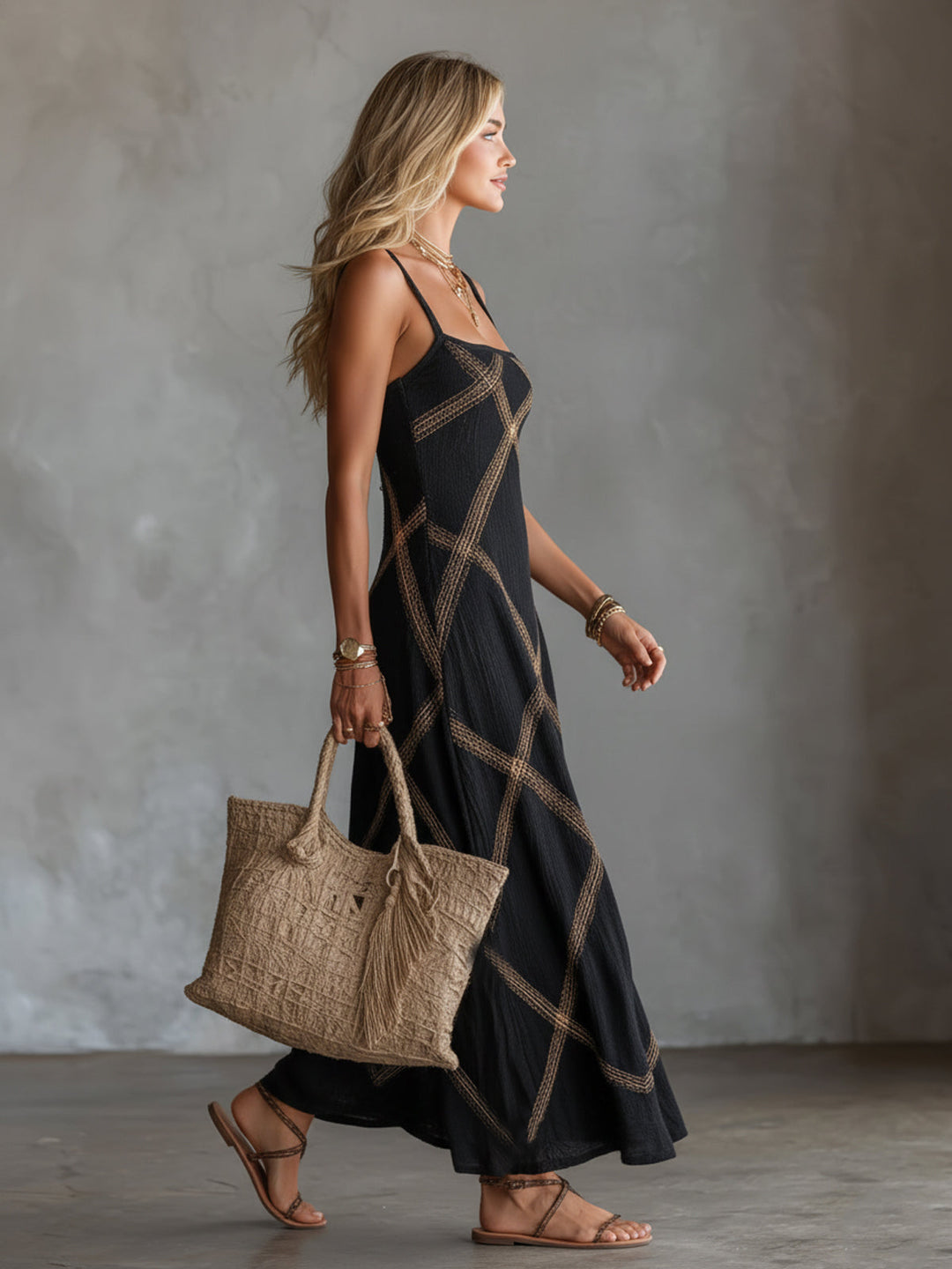 Ardelia - Vestido maxi de tacto suave