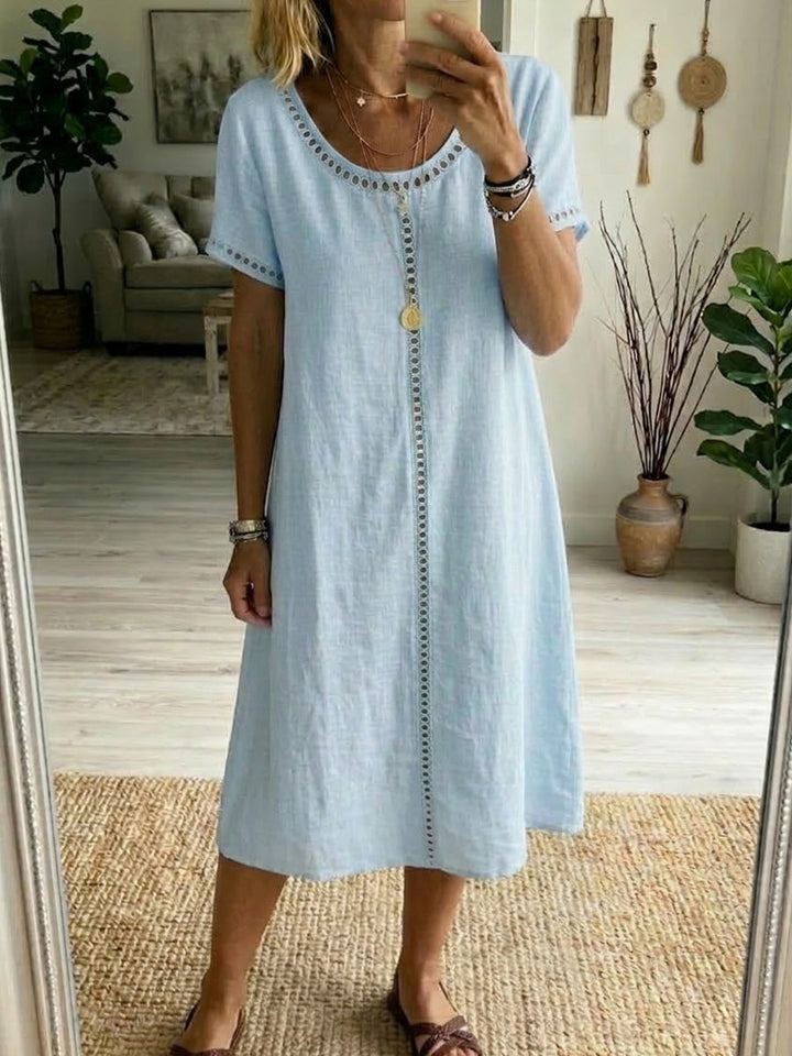 Josslyn - Vestido midi de manga corta
