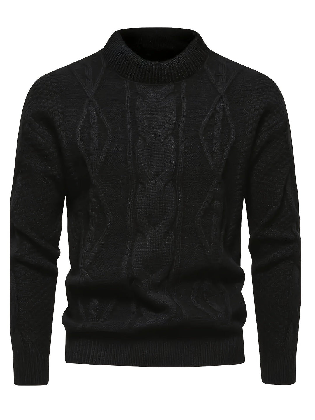 Kael - Suéter de punto trenzado con cuello semi alto