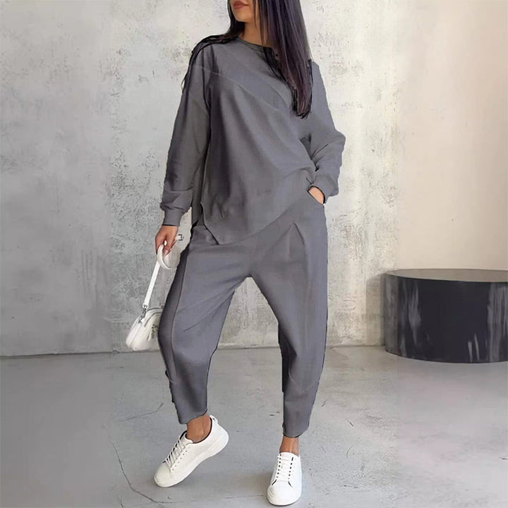 Eulavie - Conjunto lounge oversize de tacto suave