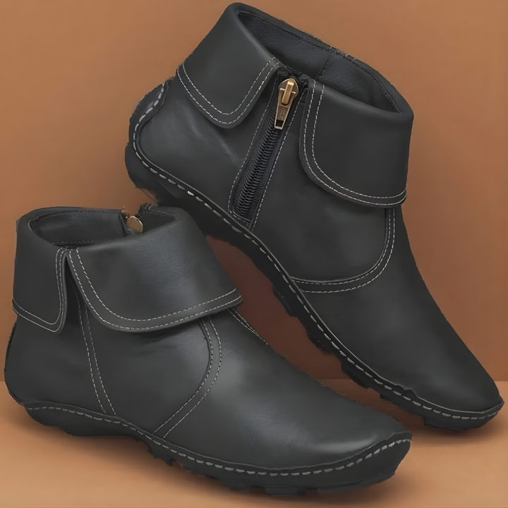 Winona - Botines de piel con vuelta