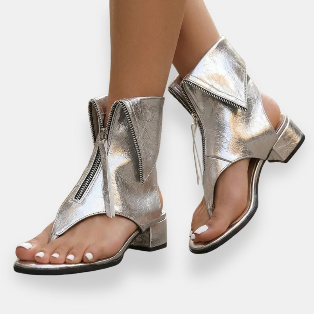 Gracelyn - Sandalias luminosas con cierre frontal