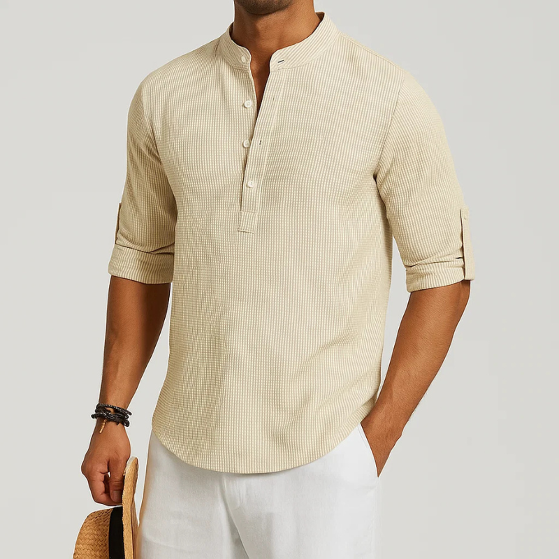 Isandro - Camisa de botones texturizada
