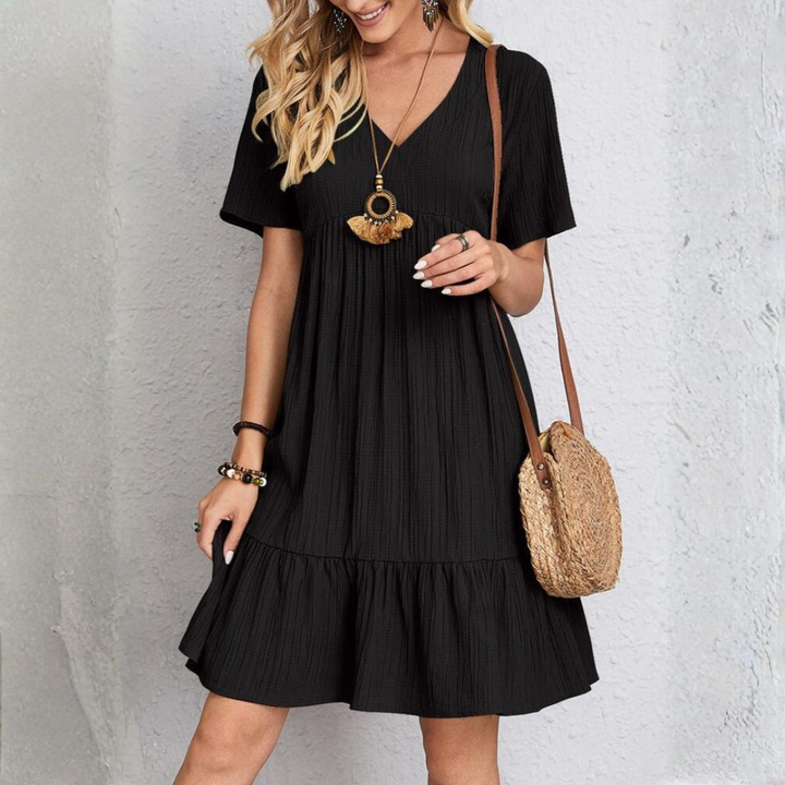 Alyssa - Vestido escultural con capas