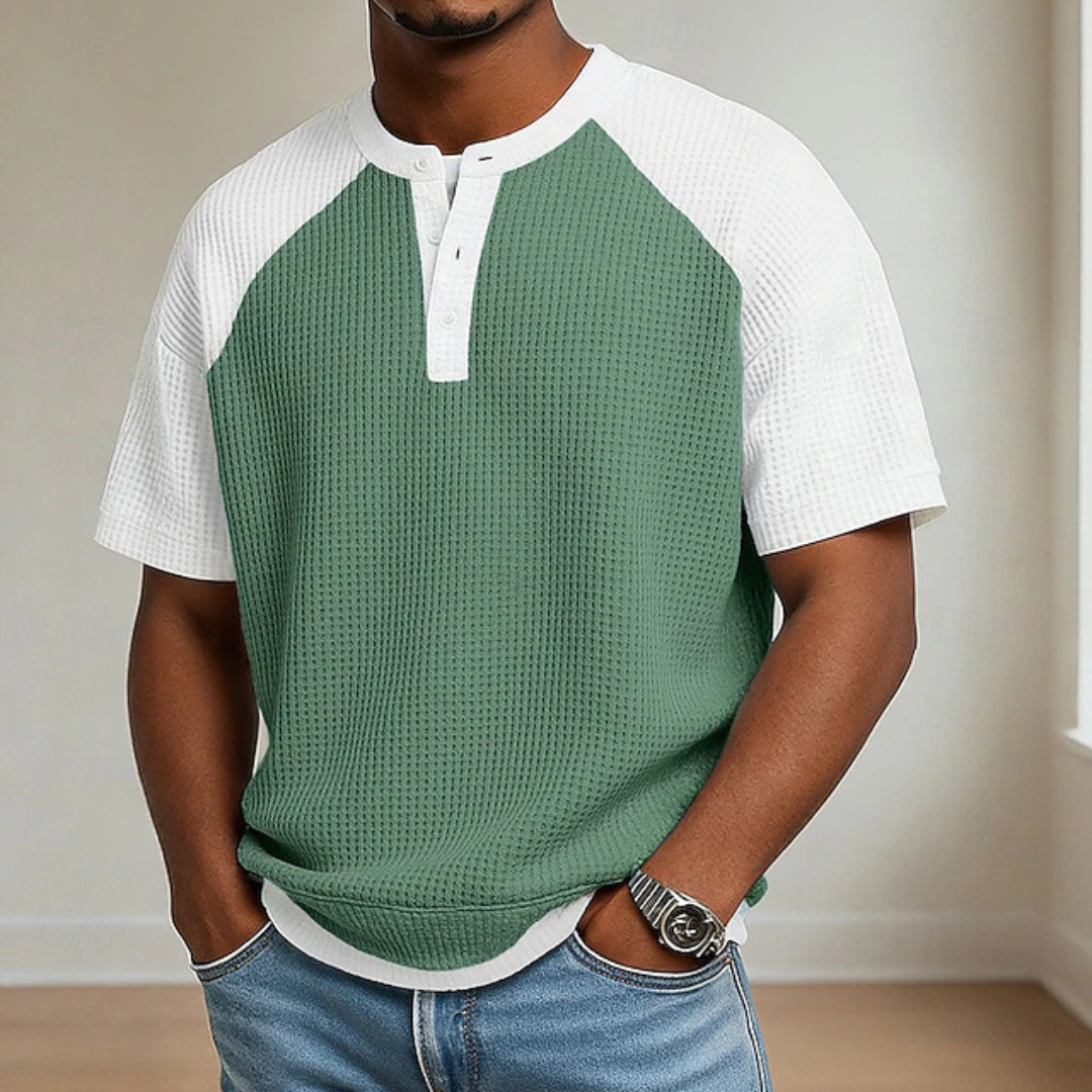 Arbor - Polo de punto con textura tipo waffle
