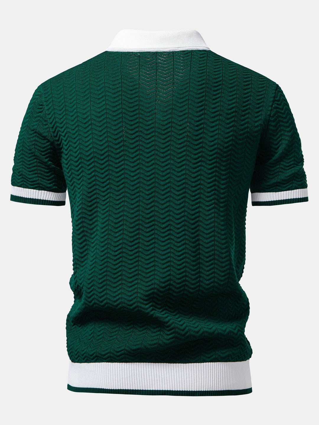Arleno - Polo de punto texturizado con cuello en V
