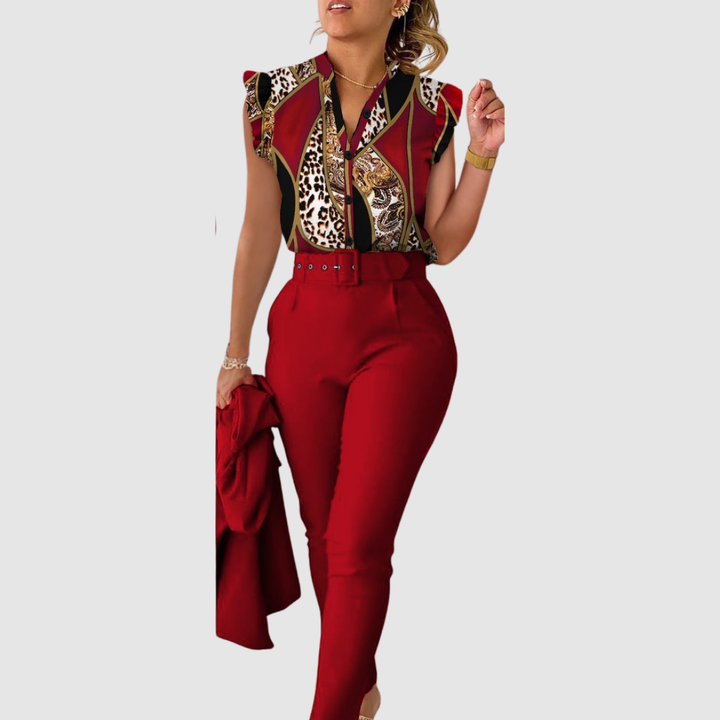 Ginevra - Conjunto boho de dos piezas con tacto suave