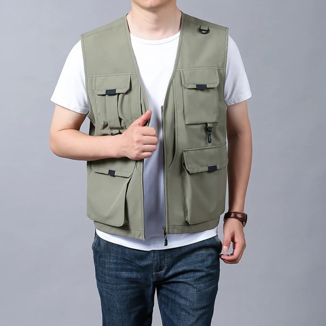 Kyler - Chaleco cargo informal y elegante