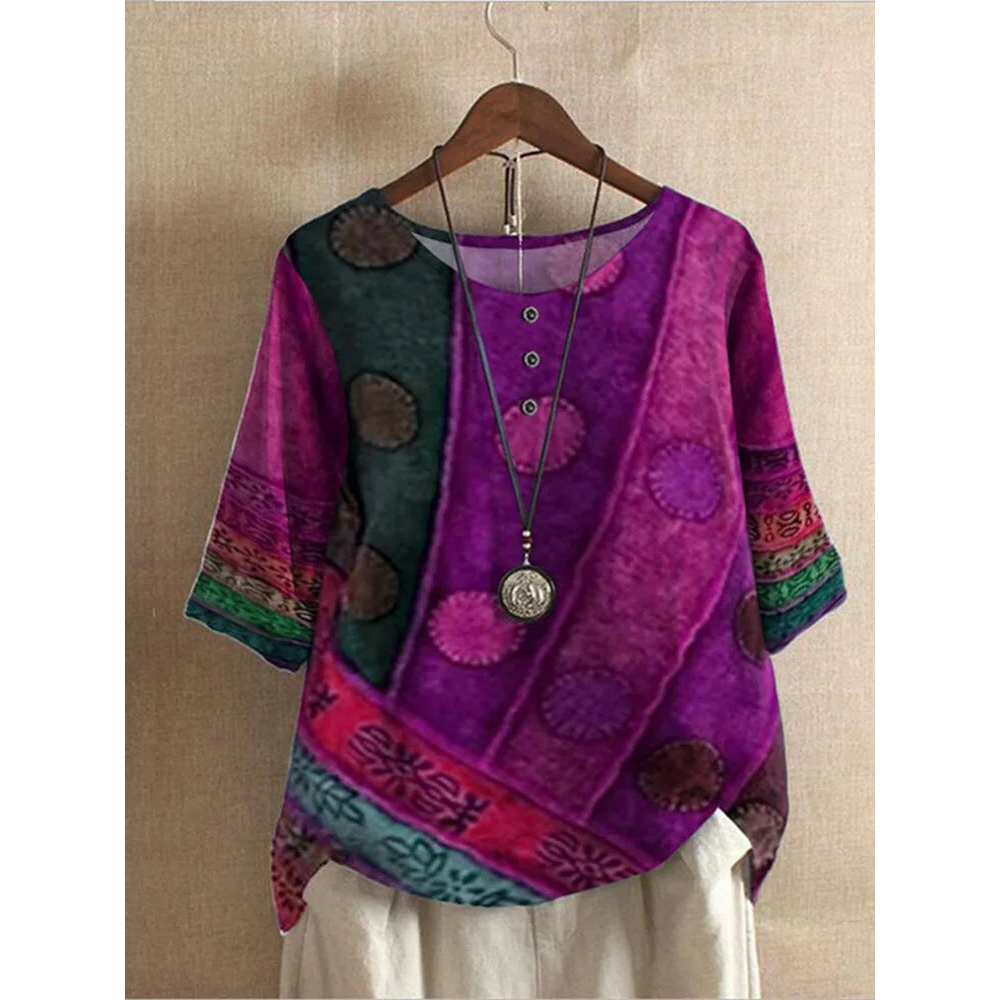 Taelyn - Blusa bohemia elegante y casual