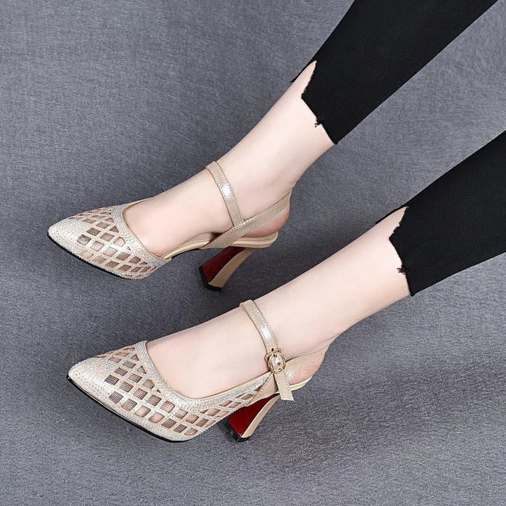 Delyse - Zapatos de tacón ancho premium