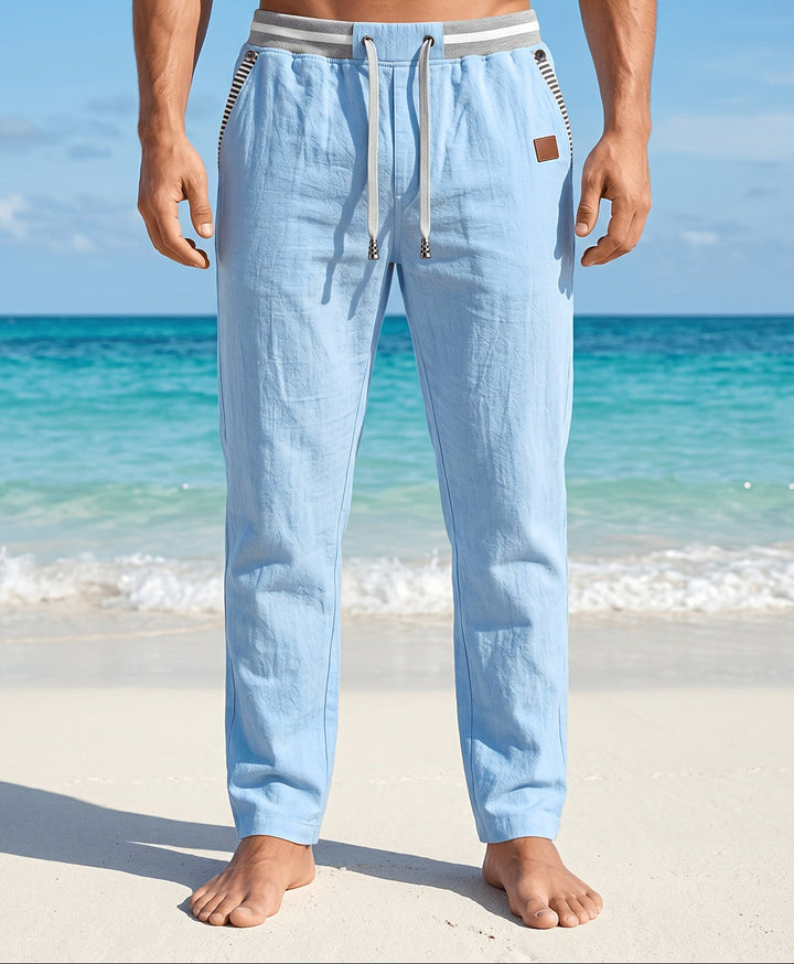 Branford - Pantalón de lino ligero