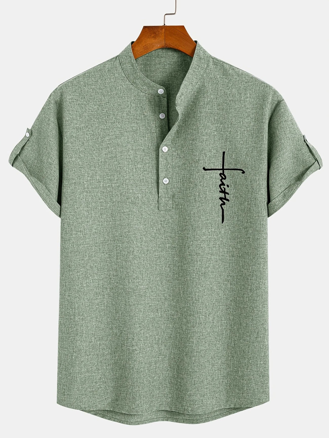 Harlan - Camisa texturizada de cuello alto