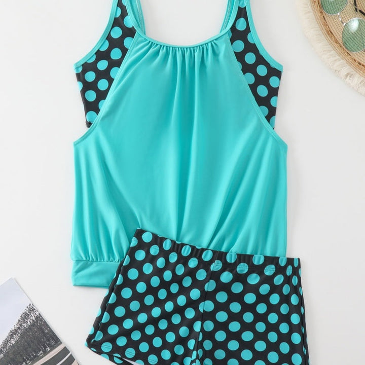 Celandine - Conjunto de bikini retro de secado rápido con estampado de lunares