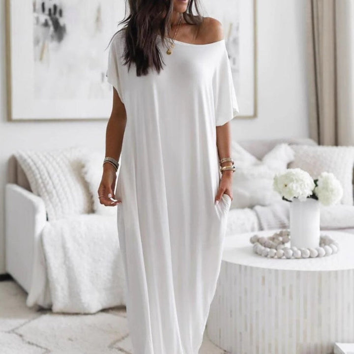 Ulissa - Vestido maxi con hombros descubiertos