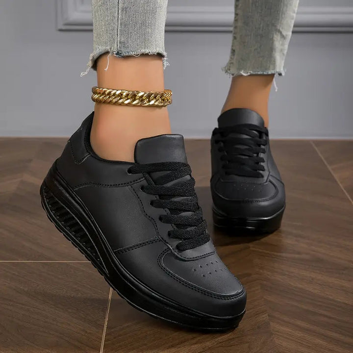 Sable - Tenis de plataforma con agujetas estilo casual