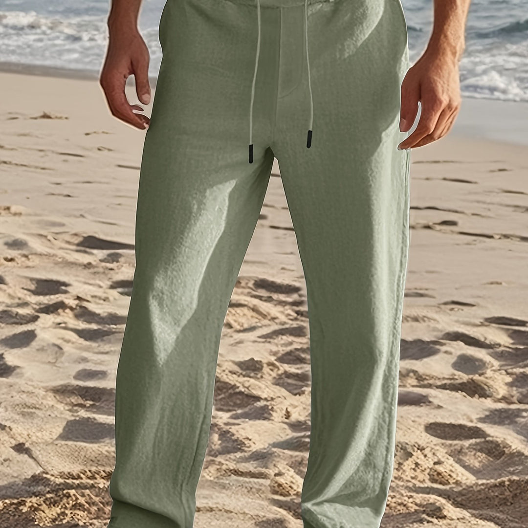 Wilfred - Pantalones de lino de corte relajado