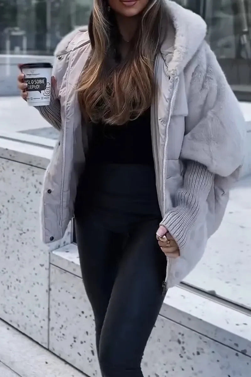 Audra - Chamarra de invierno acolchada con capucha