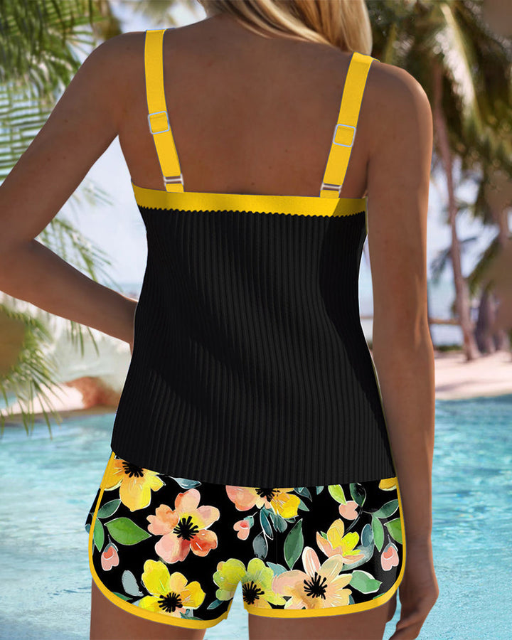Orlira - Conjunto de tankini elegante de dos piezas