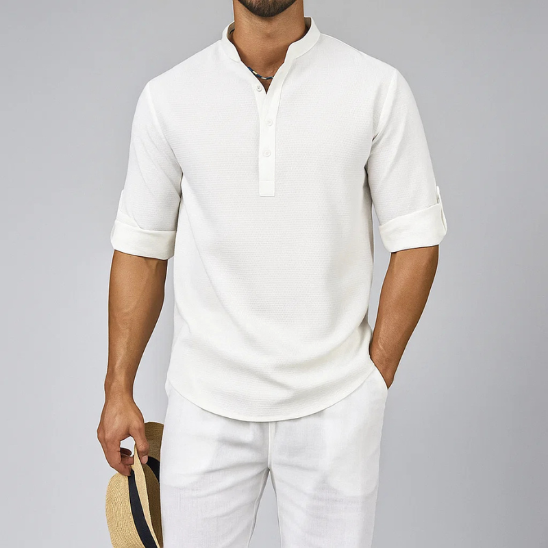 Isandro - Camisa de botones texturizada