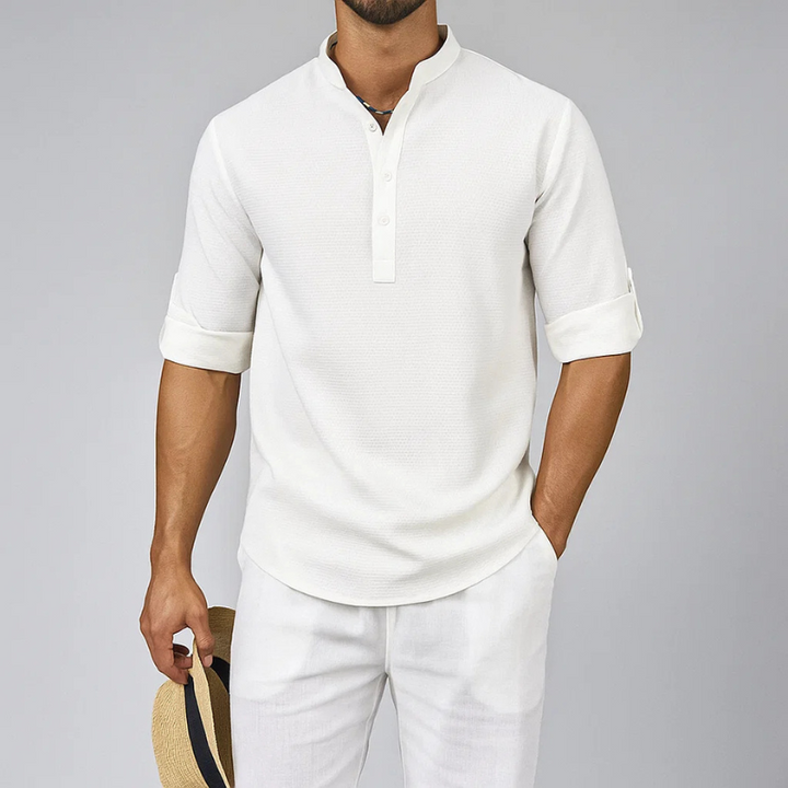 Isandro - Camisa de botones texturizada