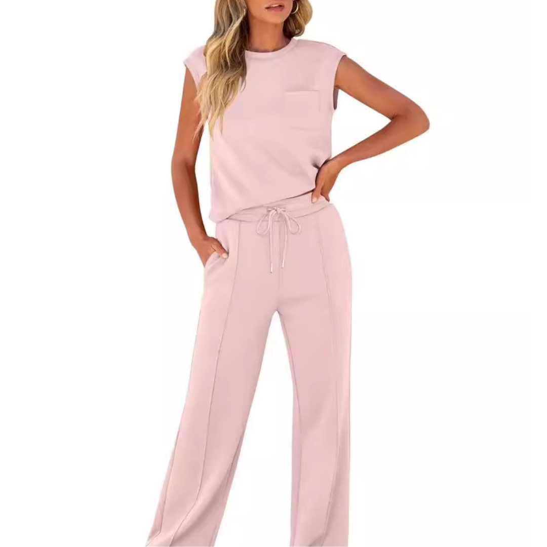Floriana - Elegante conjunto informal de dos piezas