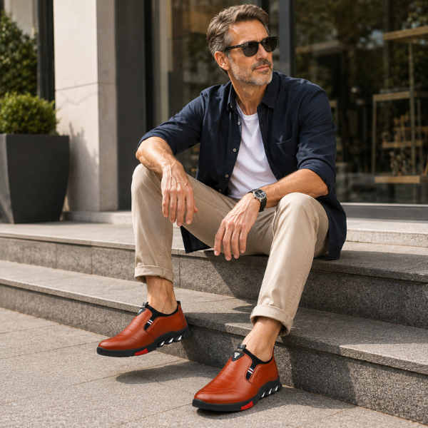 Saevan - Zapatos de vestir ligeros con suela antiderrapante de alta calidad