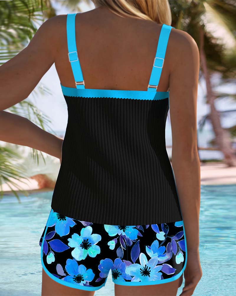 Orlira - Conjunto de tankini elegante de dos piezas