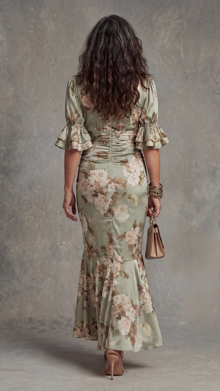 Yareen - Vestido floral de tacto suave