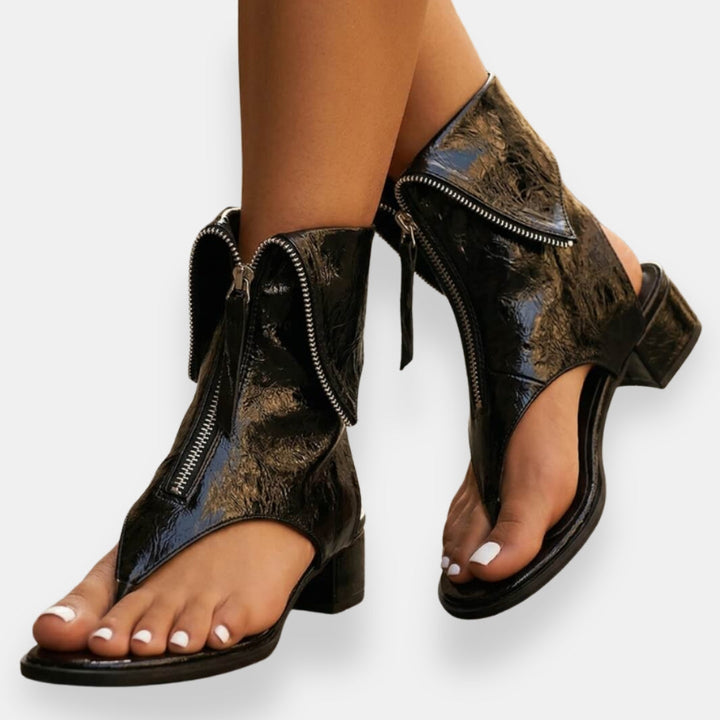 Gracelyn - Sandalias luminosas con cierre frontal