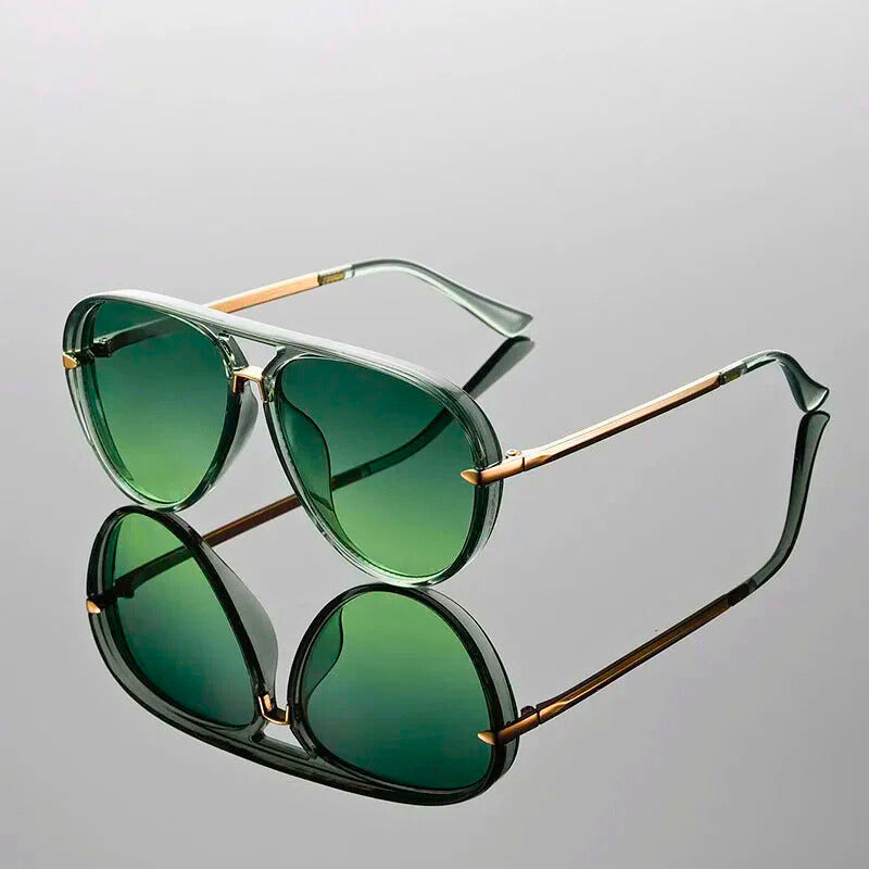 Weron - Lentes de sol estilo aviador ligeros
