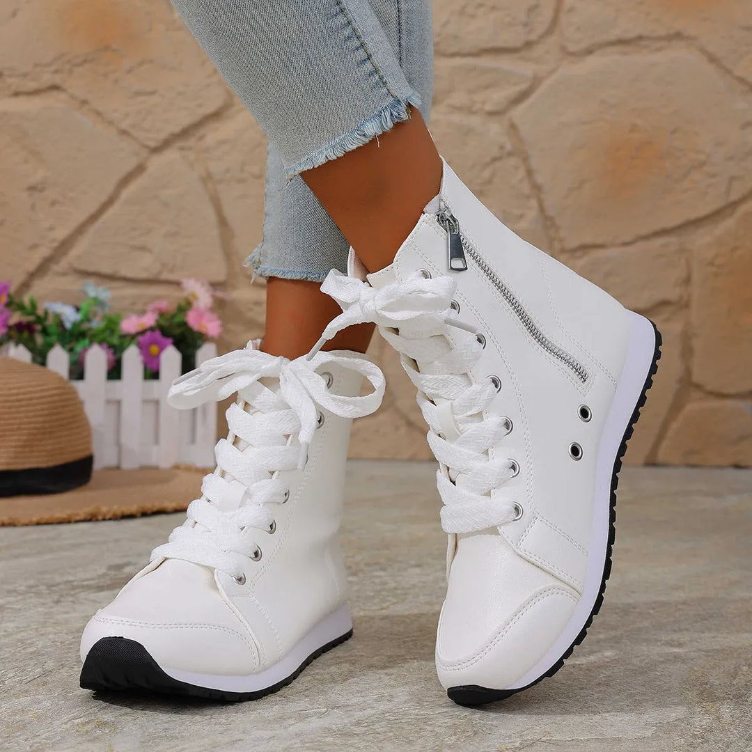 Deloriane - Botines casuales con agujetas