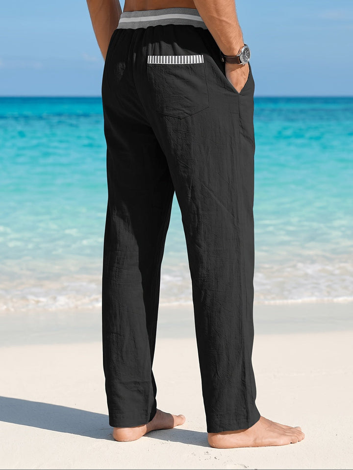 Branford - Pantalón de lino ligero