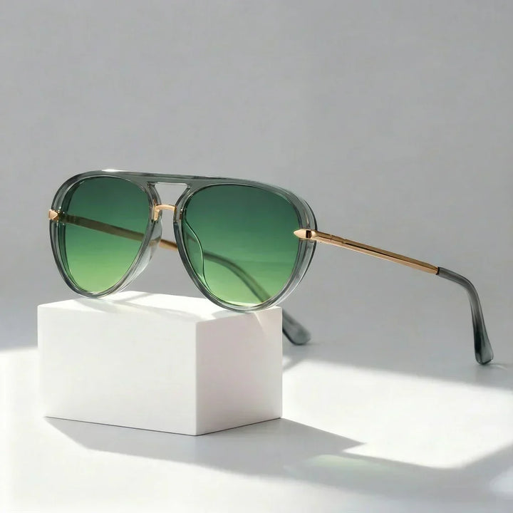 Weron - Lentes de sol estilo aviador ligeros