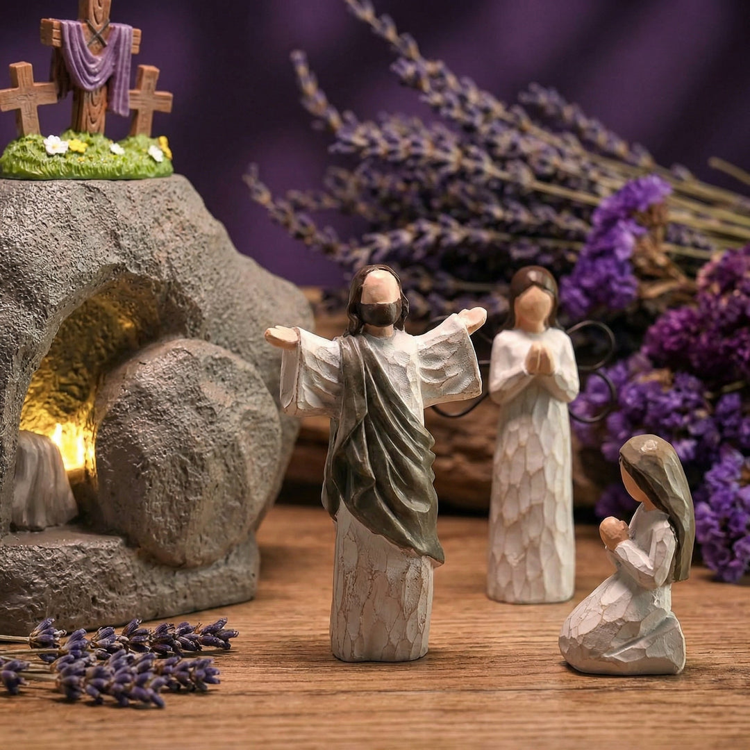 Celinea - Set decorativo de escena de la Resurrección de Pascua