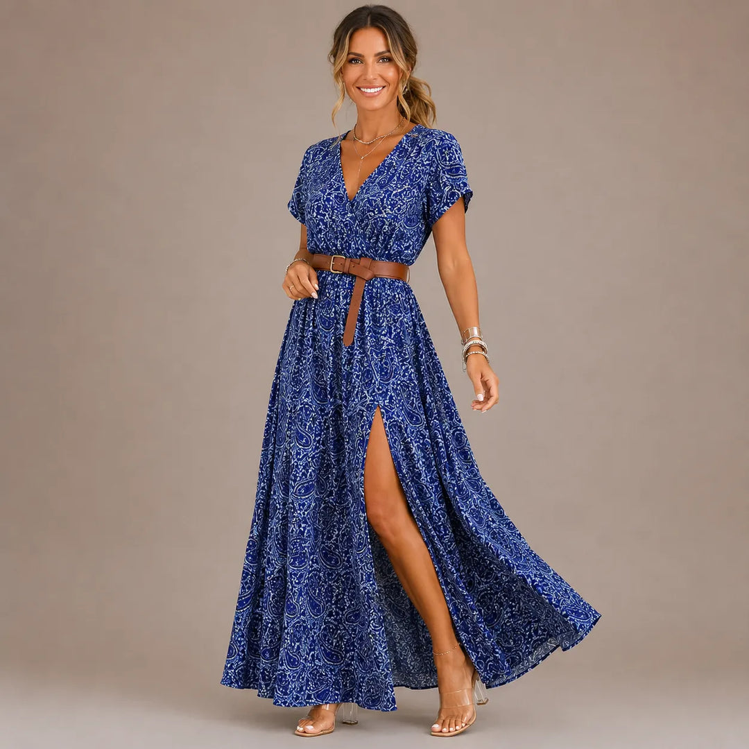 Helisara - Vestido largo boho fresco
