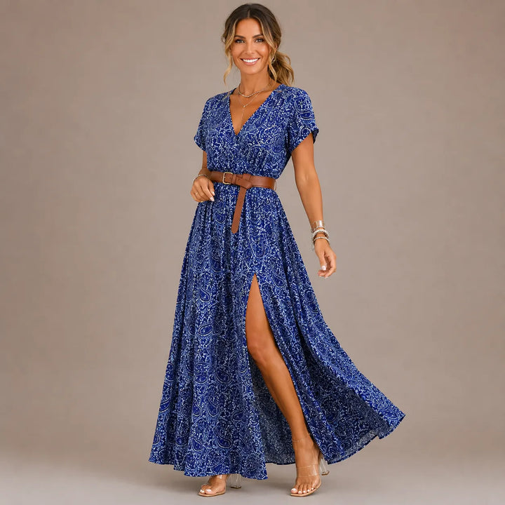 Helisara - Vestido largo boho fresco